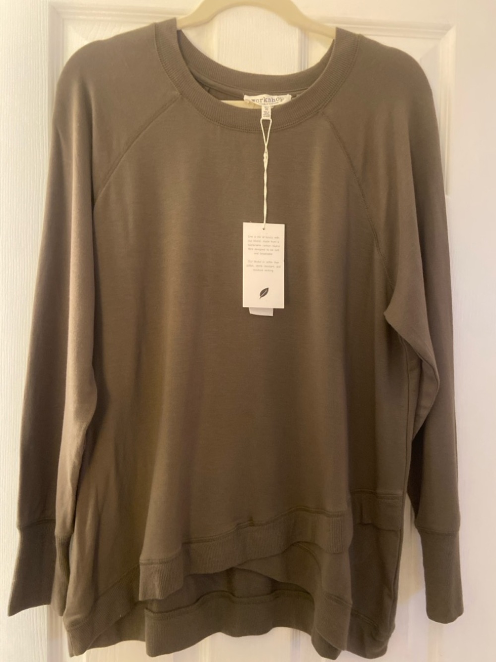 Workshop Republic Clothing Olive Green Crewneck Sweater